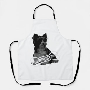 Biewer Terrier portrait, funny saying Classic T-Sh Apron