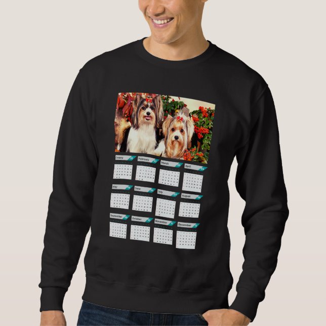 Biewer Terrier Puppies Calendar 2023 Sweatshirt (Front)