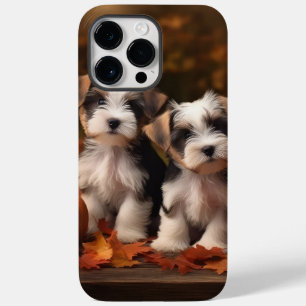 Biewer Terrier Puppy Autumn Delight Pumpkin  Case-Mate iPhone 14 Pro Max Case