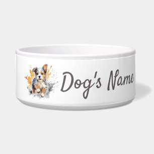 Biewer Terrier puppy Ceramic Pet Bowl