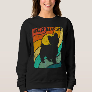 Biewer Terrier Vintage Sunset Mum Dad Sweatshirt