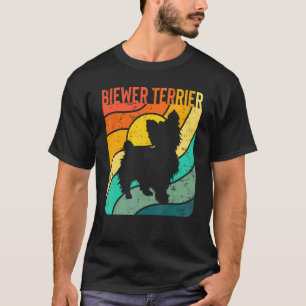 Biewer Terrier Vintage Sunset Mum Dad T-Shirt