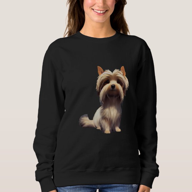 Biewer Yorkshire Terrier Dog Sweatshirt (Front)