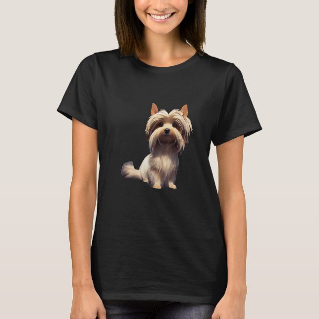 Biewer Yorkshire Terrier Dog T-Shirt (Front)