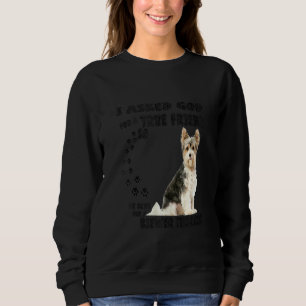 Biewer Yorkshire Terrier Quote Mom Dad Cute Beaver Sweatshirt