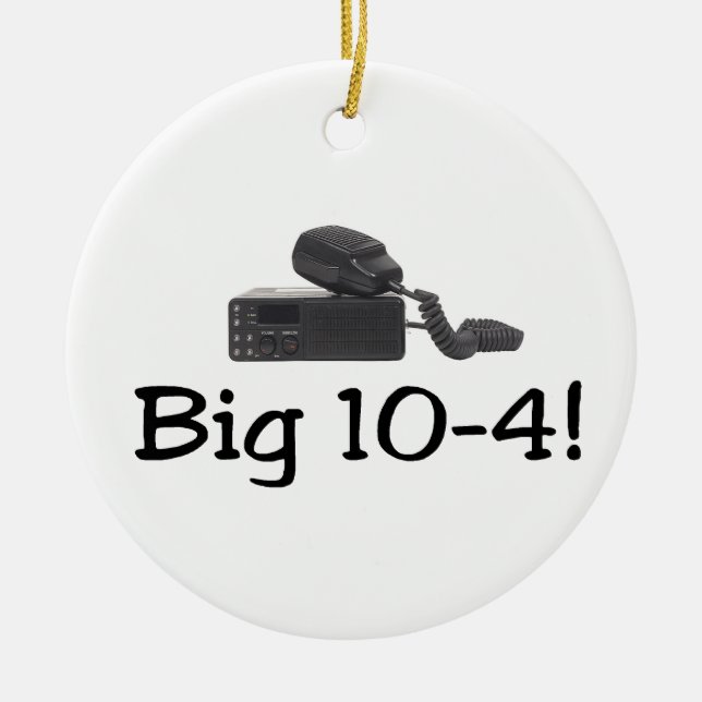 Big 10-4 ceramic tree decoration (Front)