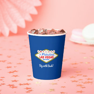 Big 50th Birthday Las Vegas Paper Cups