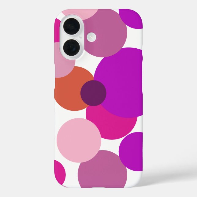 Big 70s polka dots in purple Case-Mate iPhone case (Back)