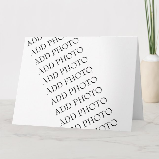 Big 8.5" x 11" Greeting Card Create Your Own  (Front)