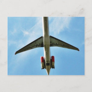 Big Aeroplane Take Off Postcard