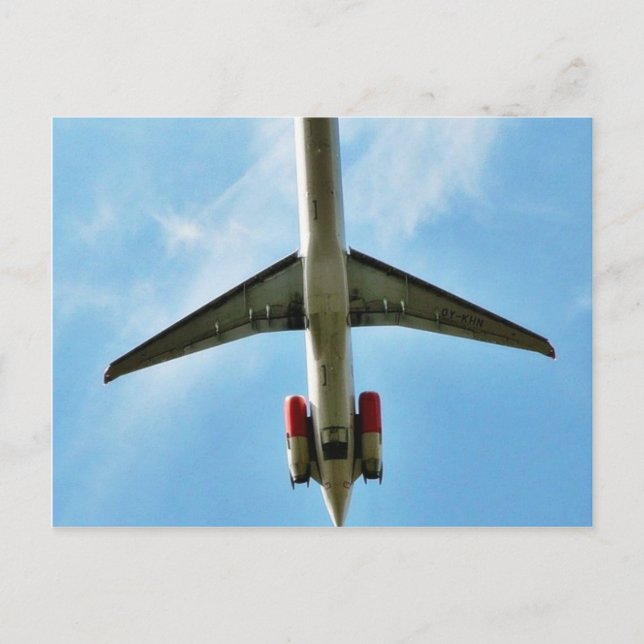 Big Aeroplane Take Off Postcard (Front)