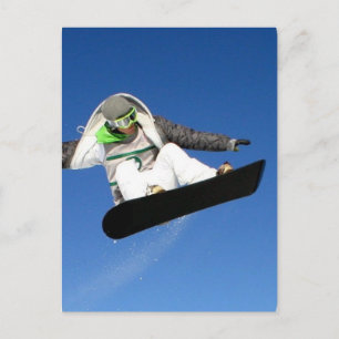 Big Air Snowboarding Postcard