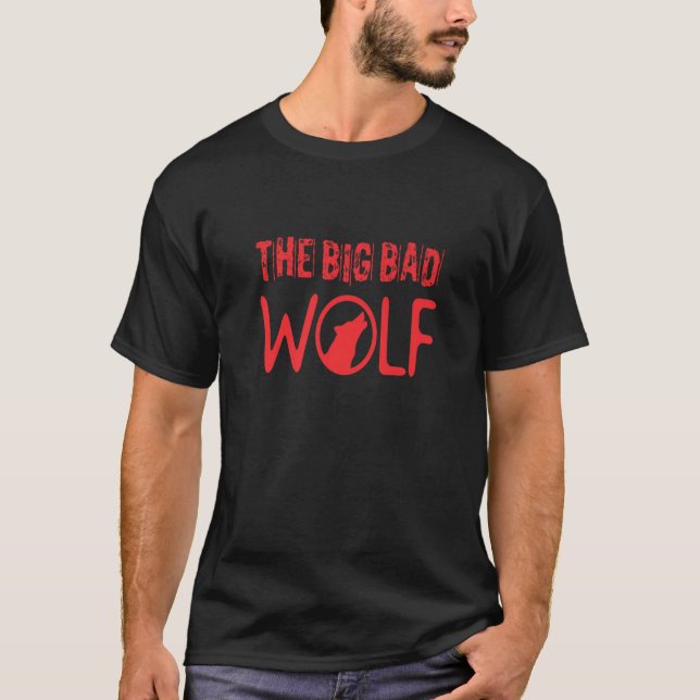 Big and Bad Wolf Halloween T-Shirt (Front)