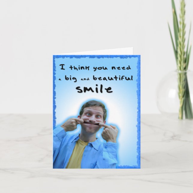 Big and Beautiful Smile card (Front)