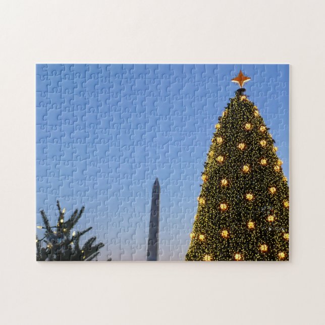 Big and Little Christmas Trees II Holiday in DC Jigsaw Puzzle (Horizontal)