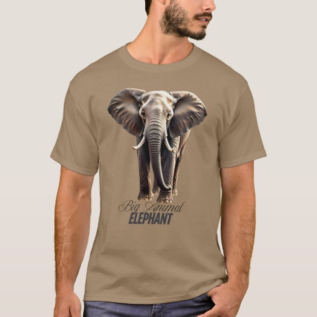 Big Animal Elephant T-Shirt (Front)
