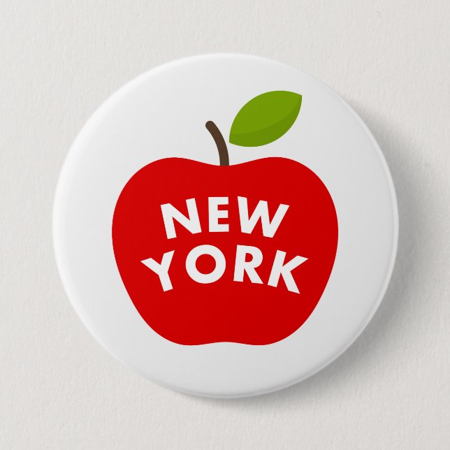 Big apple, New York 7.5 Cm Round Badge (Front)