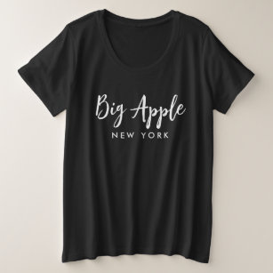 Big Apple New York cool plus size shirt for women