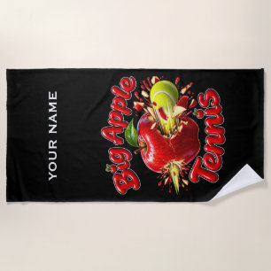 Big Apple Tennis - New Your Tennis Tournament  Beach Towel
