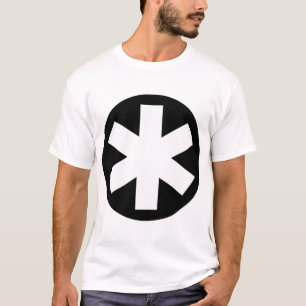 Big Asterisk - Black and White T-Shirt