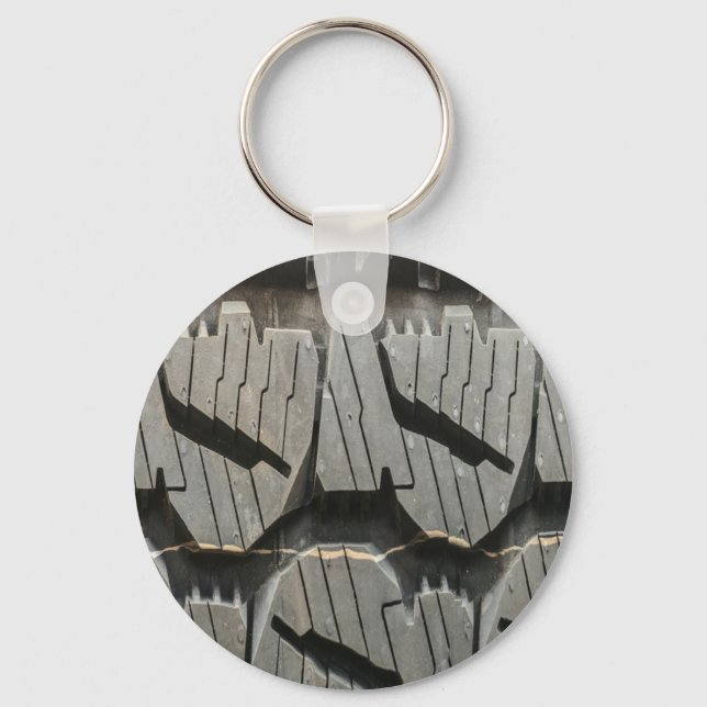 Big Automotive Car old tires Black Road trips  Key Ring (Front)