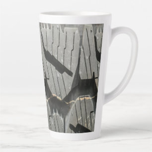 Big Automotive Car old tires Black Road trips Latte Mug