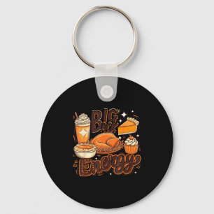 Big Back Energy Funny Thanksgiving Food Lover Turk Key Ring