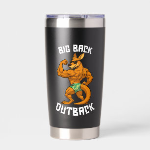 Big Back Outback - Funny Gym Kangaroo, Insulated Tumbler