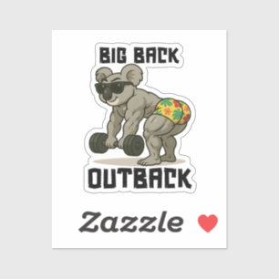 Big Back Outback – Funny Koala Gym Deadlift Design