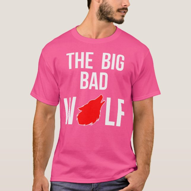 Big Bad Wolf Easy Werewolf Halloween T-Shirt (Front)