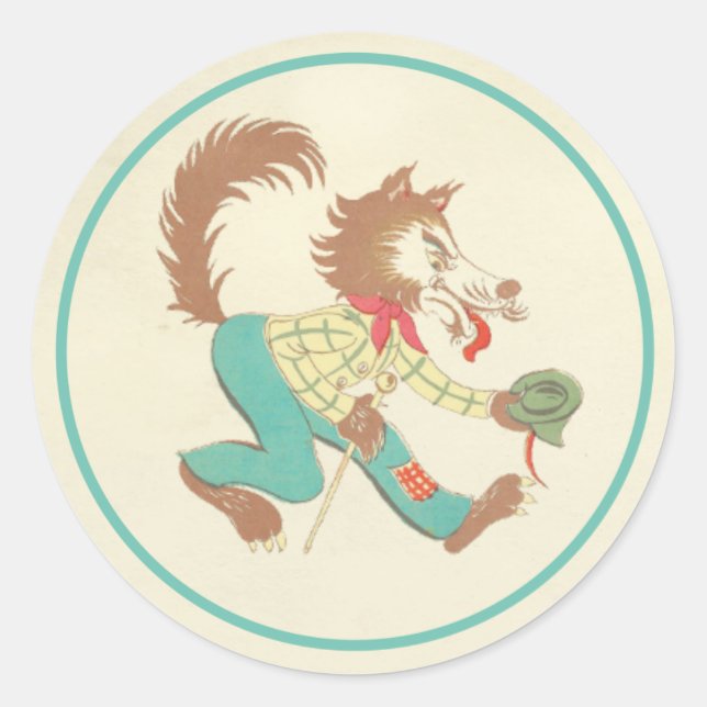 Big bad wolf sticker (Front)