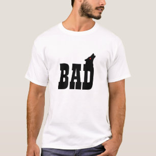 Big Bad Wolf Typography Art T-Shirt