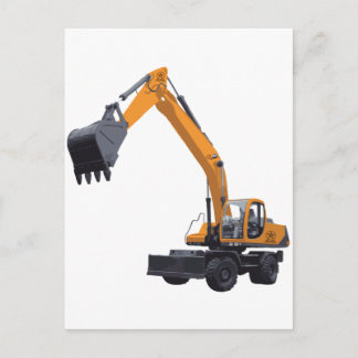 Big Bagger Excavator Postcard