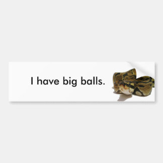 Big balls bumper sticker