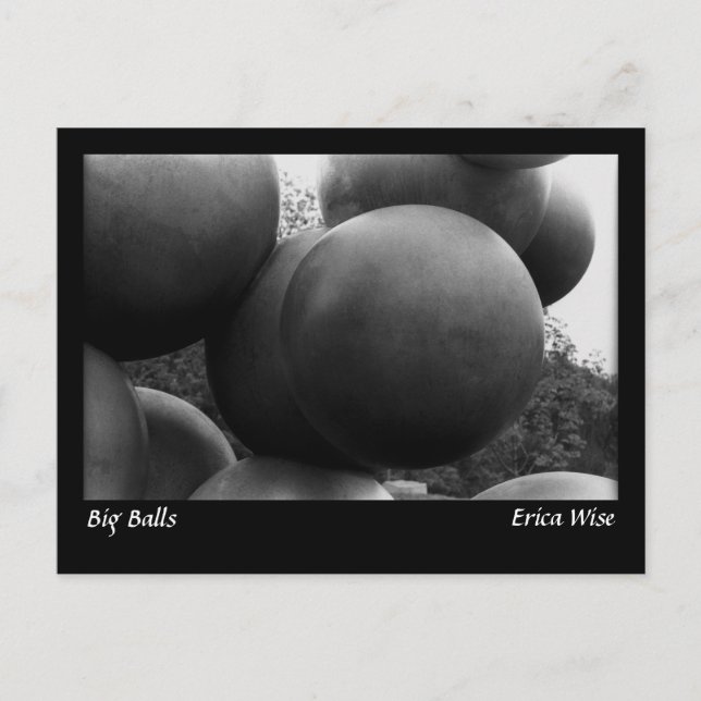 Big Balls Sculpture Postcard (Front)
