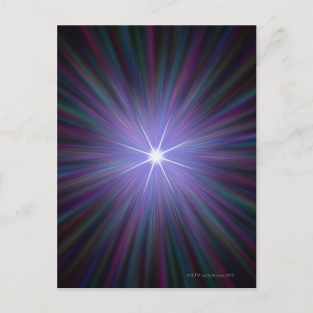 Big Bang, conceptual computer artwork. Postcard (Front)