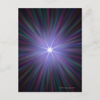 Big Bang, conceptual computer artwork. Postcard