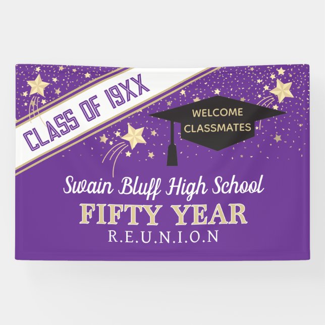 Big Banner! 50th class reunion banner (Horizontal)