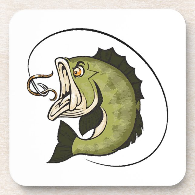 Big Bass Mouth Coaster (Front)