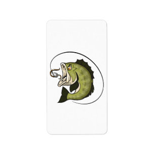 Big Bass Mouth Label