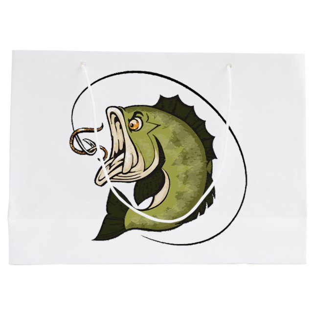 Big Bass Mouth Large Gift Bag (Back)