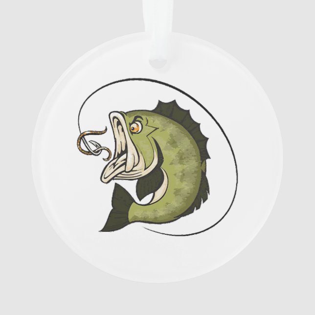 Big Bass Mouth Ornament (Back)