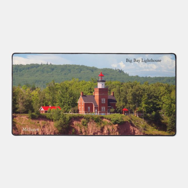 Big Bay Lighthouse desk mat (Front)