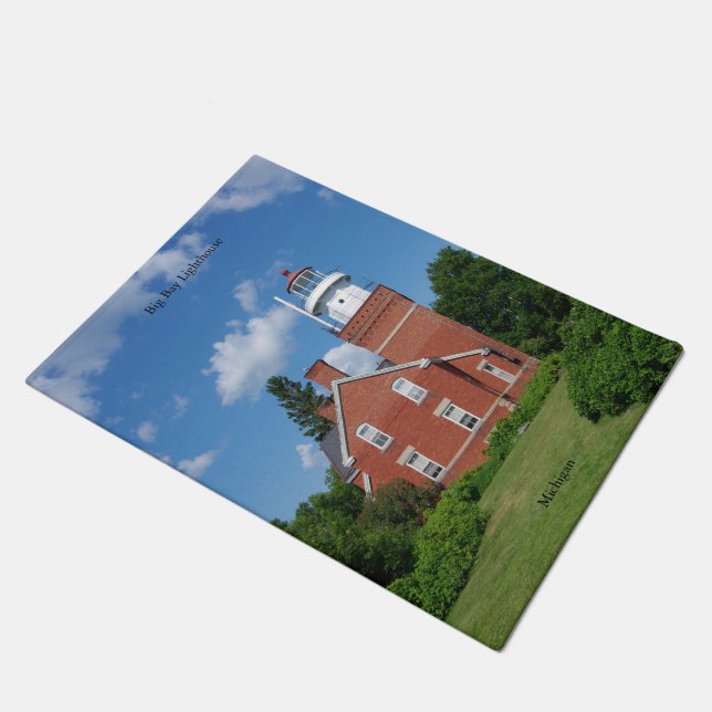 Big Bay Lighthouse doormat (Angled)