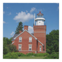 Big Bay Lighthouse faux print