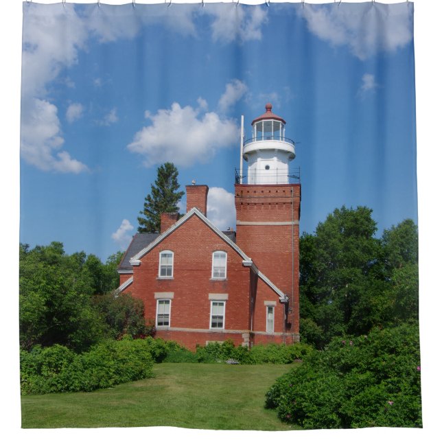 Big Bay Lighthouse shower curtain (Front)