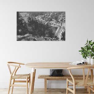 Big Bear Lake, CA Highway Above the Dam Canvas Print