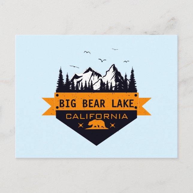Big Bear Lake California - Custom Name  Postcard (Front)