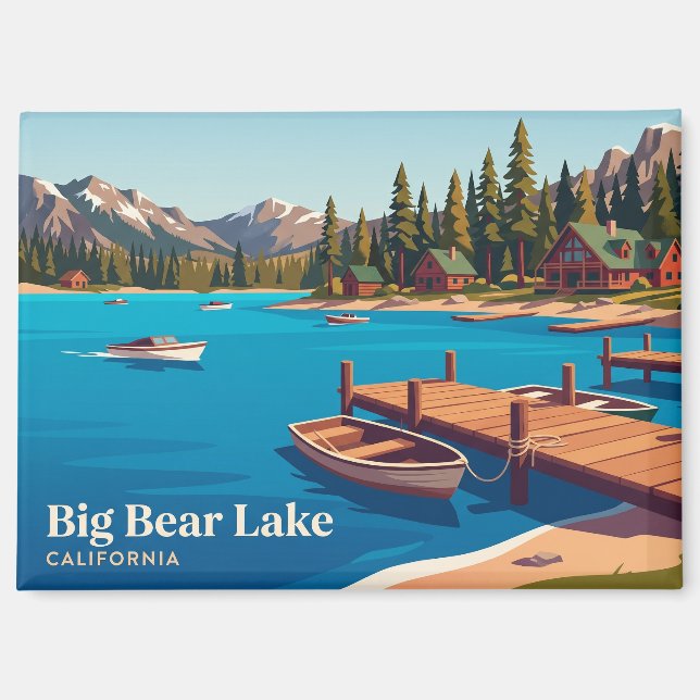 Big Bear Lake California Magnet (Front)
