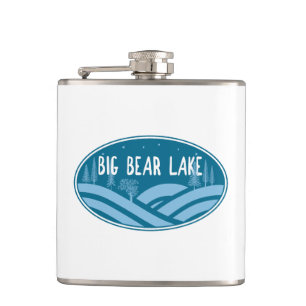 Big Bear Lake California Outdoors Hip Flask